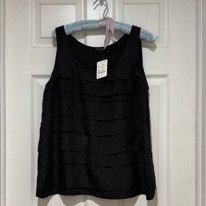 Eileen Fisher Black Tiered Tank Top